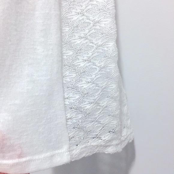 Almost Famous U-Neck White Gauze Lace Crochet Top - Picture 4 of 7
